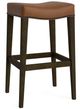Bassett® Furniture Customizable Vail Leather Saddle Bar Stool-0