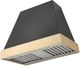 AGA Euclid 36" Slate Wall Mounted Range Hood  with Polished Brass Trim-0