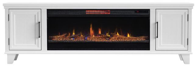 Legends Home Real Cozy Sonoma Jasmine White 78" Fireplace Console-3