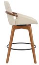 Armen Living Baylor Cream 30" Swivel Bar Stool-1