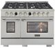 Kucht Professional KX Series 48" Stainless Steel Pro Style Dual Fuel Range with Kucht Horus Thermostat-0