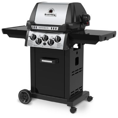 Broil King® Monarch™ 390 Series 3-Burner Black Freestanding Natural Gas Grill-1