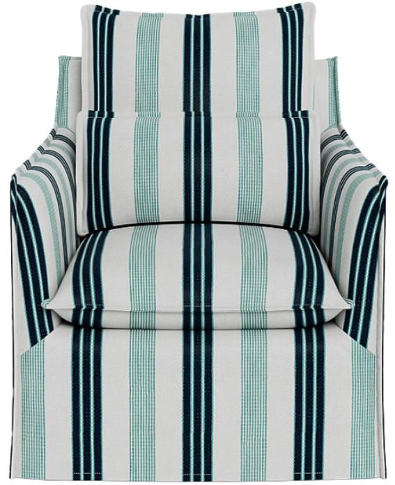 Universal Explore Home™ Customizable Coastal Living Outdoor Siesta Key Fabric Swivel Chair-2
