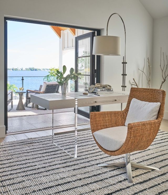 Universal Explore Home™ Weekender Coastal Living Home Sullivans Natural Rattan Arm Chair-1