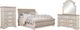 Liberty Furniture Magnolia Manor 4-Piece Antique White/Gray/Weathered Bark Queen Sleigh Bedroom Set with Chest-0