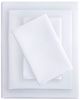 Olliix by Clean Spaces Charcoal Infused White Queen Solid Microfiber Sheet Set-0