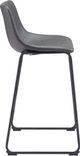 Zuo® Modern Smart 2-Piece Charcoal Bar Stool Set-2