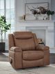 Signature Design by Ashley® Status Check Caramel Manual Rocker Recliner-5