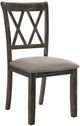 ACME Furniture Claudia II 2-Piece Beige/Weathered Gray Side Chair-0