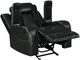 New Classic® Home Furnishings Orion II Black Manual Glider Recliner-3