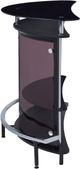 Coaster® Amarillo Black/Chrome 2-Tier Bar Unit-1