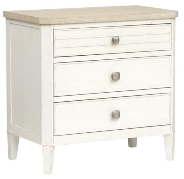 Magnussen Home® Echo Isles Driftwood and Sea Pearl Nighstand-0
