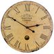 A & B Home Dubois Black/Yellow  Large Wall Clock-0