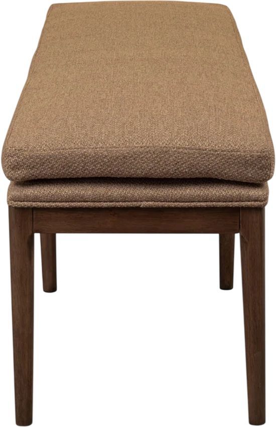 Modus Furniture Carlisle Pecan Pie Upholstered Dining Bench-3