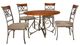 Powell® Hamilton 5-Piece Bronze/Medium Cherry Dining Table Set-0