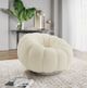Emerald Home Lily Cream Boucle Pumpkin Swivel Accent Chair-1