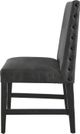 Elements International Cruz 2-Piece Dark Gray Dining Chairs-3