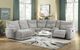 Homelegance® Tesoro 6-Piece Mist Gray Modular Manual Reclining Sectional-1