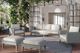 New Classic® Home Furnishings Carezza 5-Piece Gray/Taupe Fabric/Wicker Outdoor Conversation Set-1