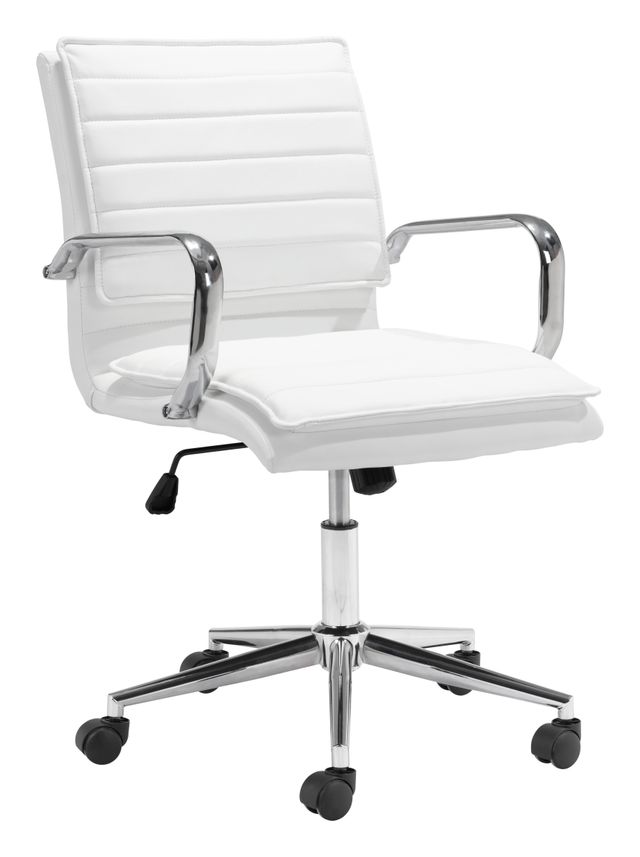 Zuo® Modern Partner White Office Chair-1