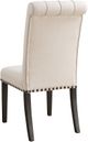 Coaster® Alana 2-Piece Beige/Smokey Black Side Chairs-4