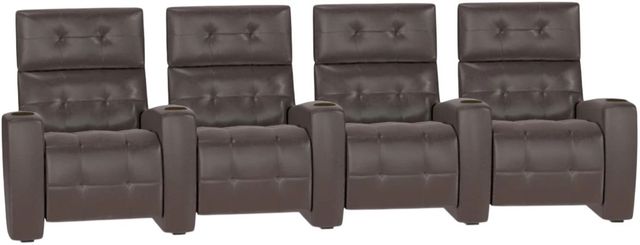 American Leather® Customizable Dean 4-Piece Leather Power Reclining Theater Seating-1