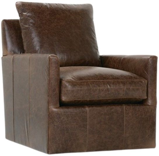 Rowe® Customizable Lilah Leather Swivel Chair-0