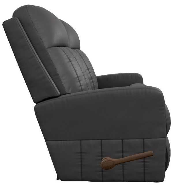 La-Z-Boy® Finley Onyx Leather Manual Wall Reclining Loveseat-3