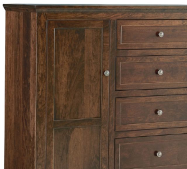 Archbold Furniture Customizable Amish Essentials Belmont Cherry Chifforobe-1