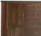 Archbold Furniture Customizable Amish Essentials Belmont Cherry Chifforobe-1