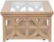 Magnussen Home® Coventry Honey Maple Rectangular Shelf Cocktail Table with Casters-2