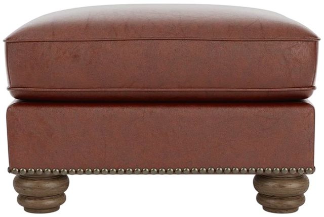 Flexsteel® Customizable Bexley Leather Ottoman-2