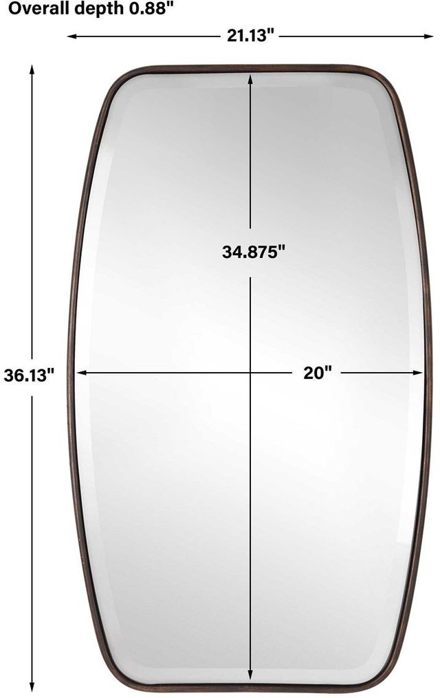Uttermost® Canillo Distressed Dark Bronze Mirror-2
