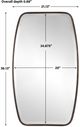 Uttermost® Canillo Distressed Dark Bronze Mirror-2