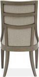 Magnussen Home® Lancaster 2-Piece Dovetail Grey Dining Arm Chair Set with Upholstered Seat and Back-4