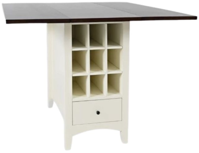 Jofran Inc. Asbury Park 3-Piece AP White/Autumn Brown Dining Set-2