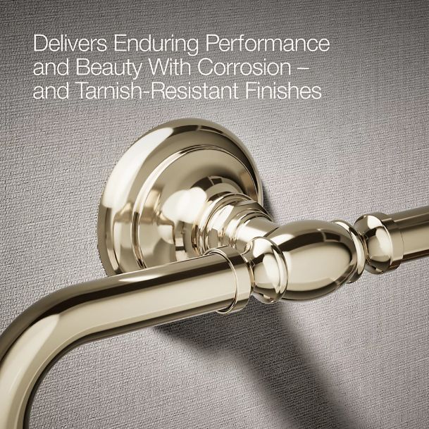 KOHLER® Artifacts® Vibrant French Gold Towel Ring-4