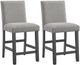 Elements International Seneca Gray Counter Side Chair-3