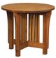 Fusion Designs Customizable Bungalow Mission Round End Table-0