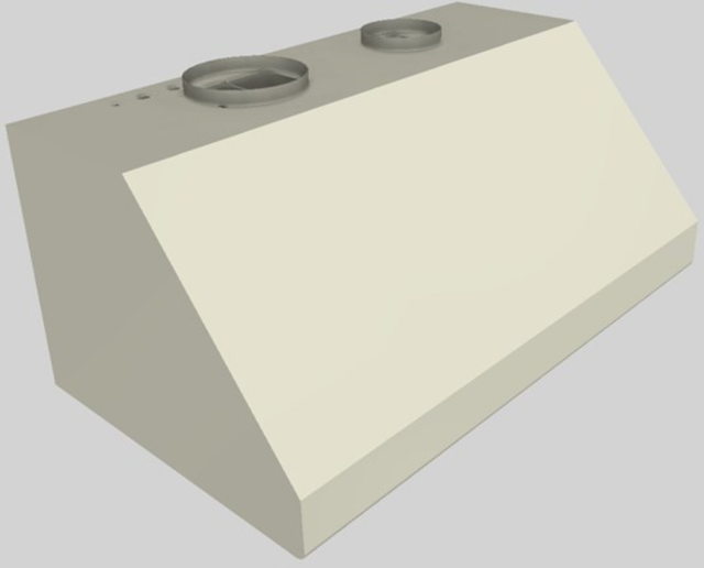 Vent-A-Hood® 42" Biscuit Wall Mounted Range Hood-3
