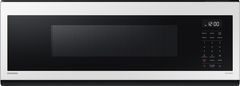 Samsung Bespoke 1.1 Cu. Ft. White Glass Over The Range Microwave
