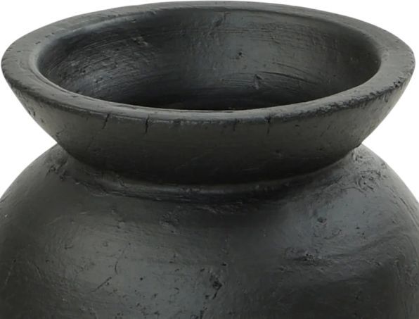 Harp & Finial® Emory Matte Black Small Vase-1