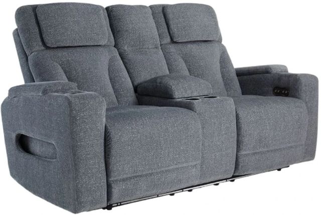 Signature Design by Ashley® Forest Lake Steel Power Reclining Loveseat with Adjustable Headrest-0