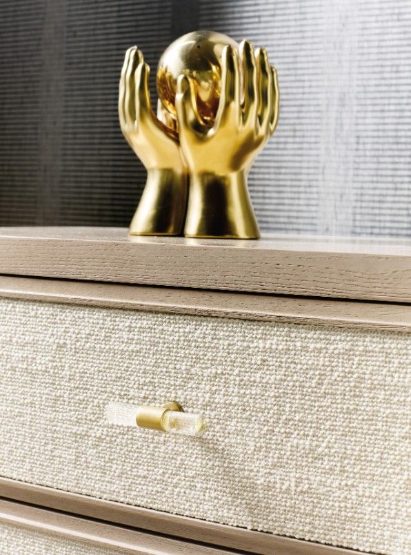 Hooker® Furniture Melange Be My Guest Polished Limestone Nightstand-4