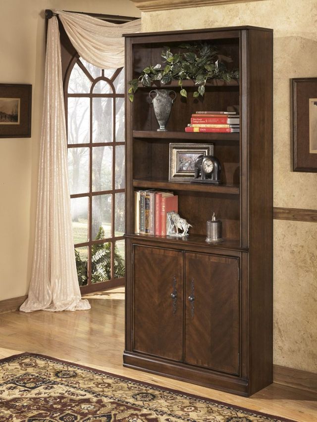 Signature Design by Ashley® Hamlyn Medium Brown 75" Bookcase-2