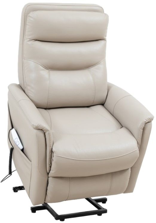 Parker House® Gemini Softy Ivory Power Lift Recliner with Articulating Headrest-3