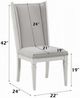 ACME Furniture 2-Piece Katia Light Gray/Weathered White Hostess Chair Set-3