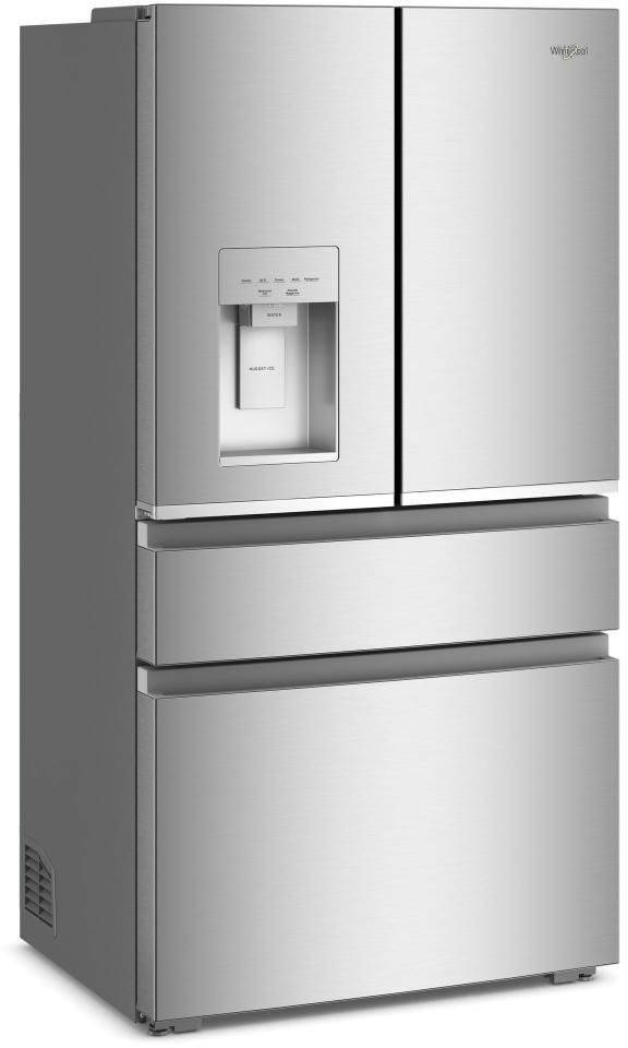 Whirlpool® 36" 22 Cu. Ft. Fingerprint-Resistant Stainless Finish Counter Depth French Door Refrigerator with Nugget Ice-2