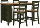 Signature Design by Ashley® Gesthaven 5-Piece Natural/Green Counter Height Dining Table Set-0