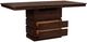 A-America® Chesney Falcon Brown Convertible Height Storage Dining Table-1